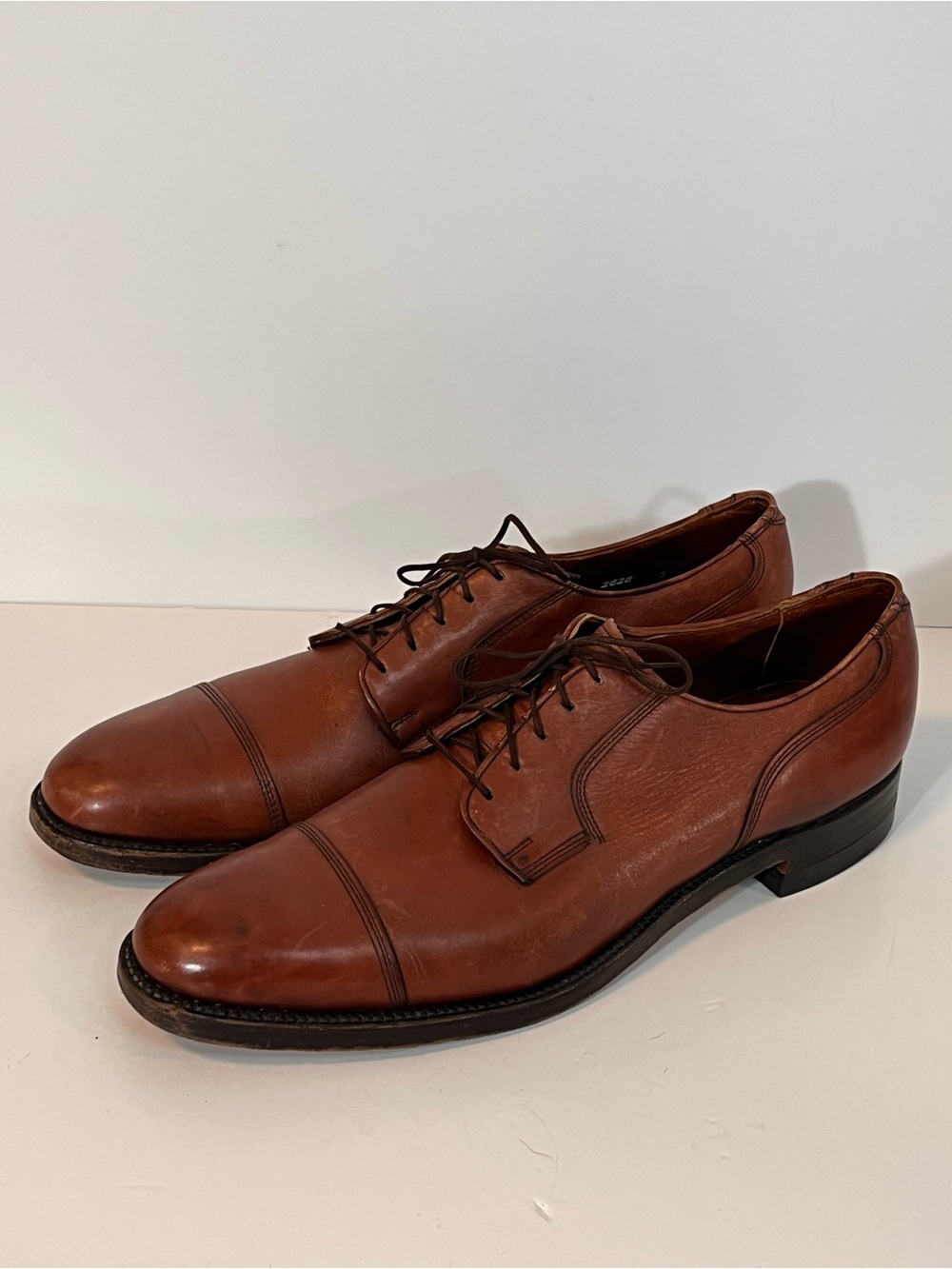 VTG Dack’s Made in Canada Brown Leather Cap Toe Dress Shoes Men’s 13 BiltRite